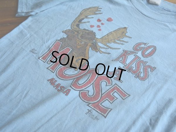 画像6: 1980s GO KISS A MOOSE ALASKA Tシャツ　 表記M 