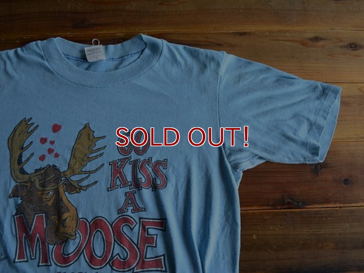 画像5: 1980s GO KISS A MOOSE ALASKA Tシャツ　 表記M  (5)