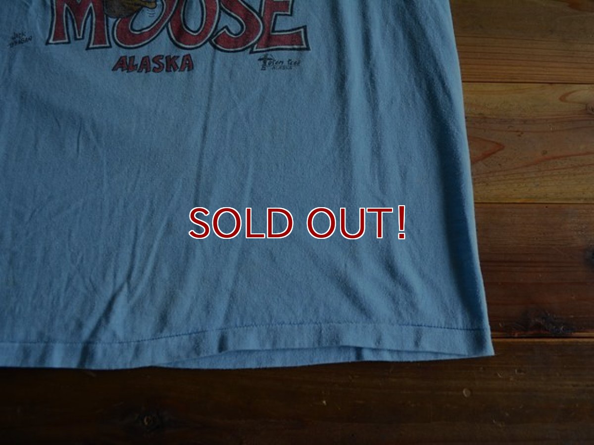 画像7: 1980s GO KISS A MOOSE ALASKA Tシャツ　 表記M  (7)