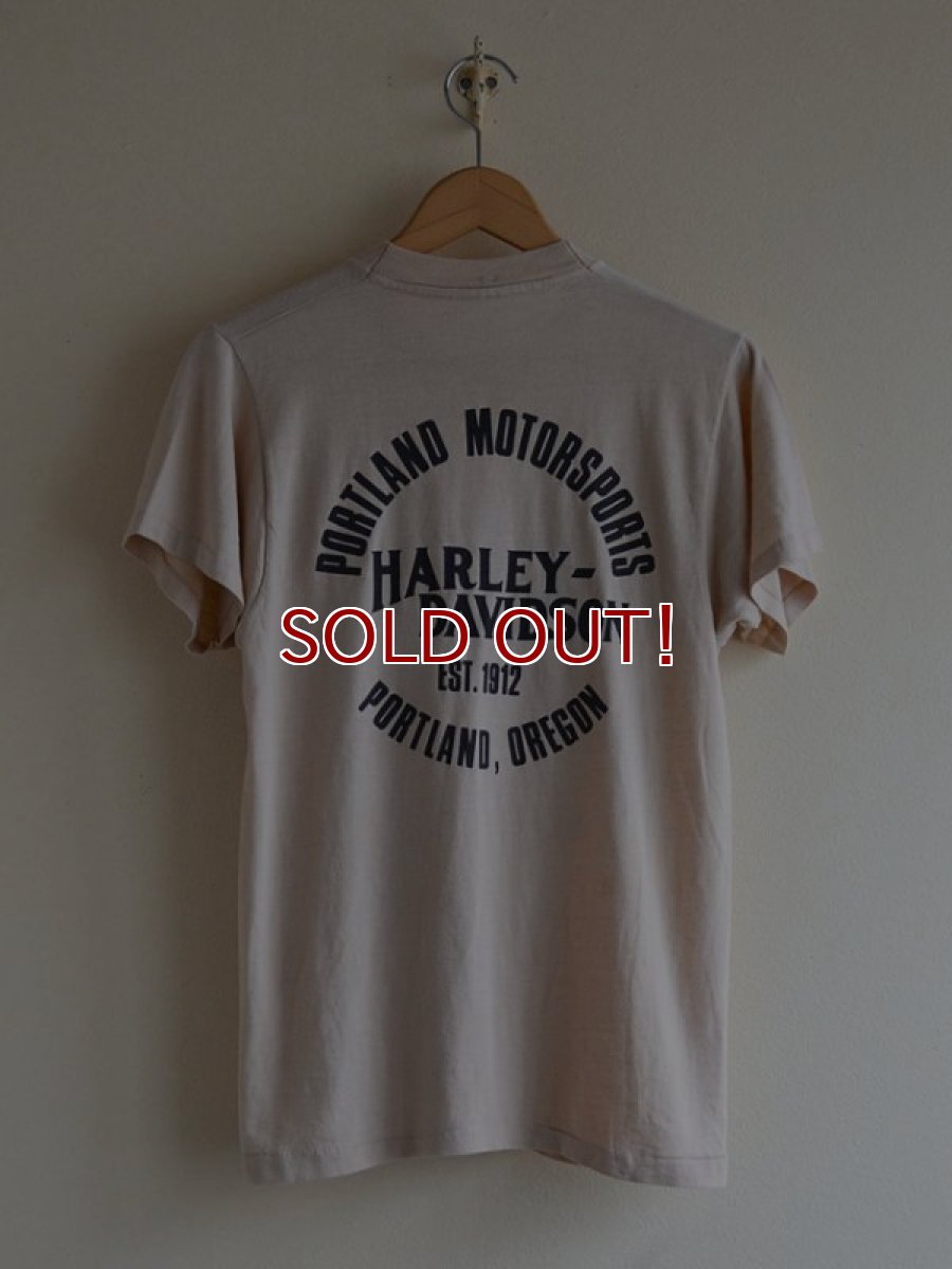画像2: 1980s Harley-Davidson PORTLAND MOTORSPORTS Tシャツ　 表記M  (2)