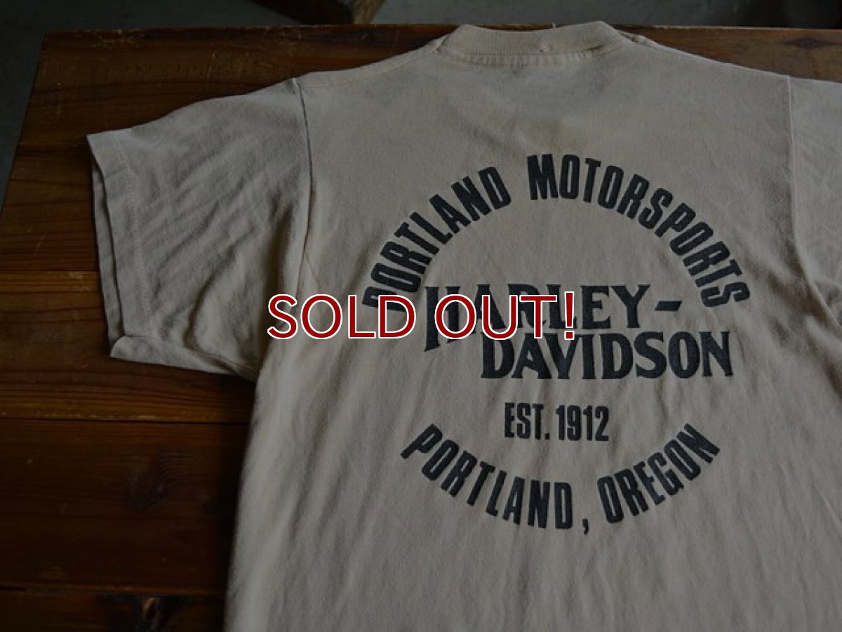 画像7: 1980s Harley-Davidson PORTLAND MOTORSPORTS Tシャツ　 表記M  (7)