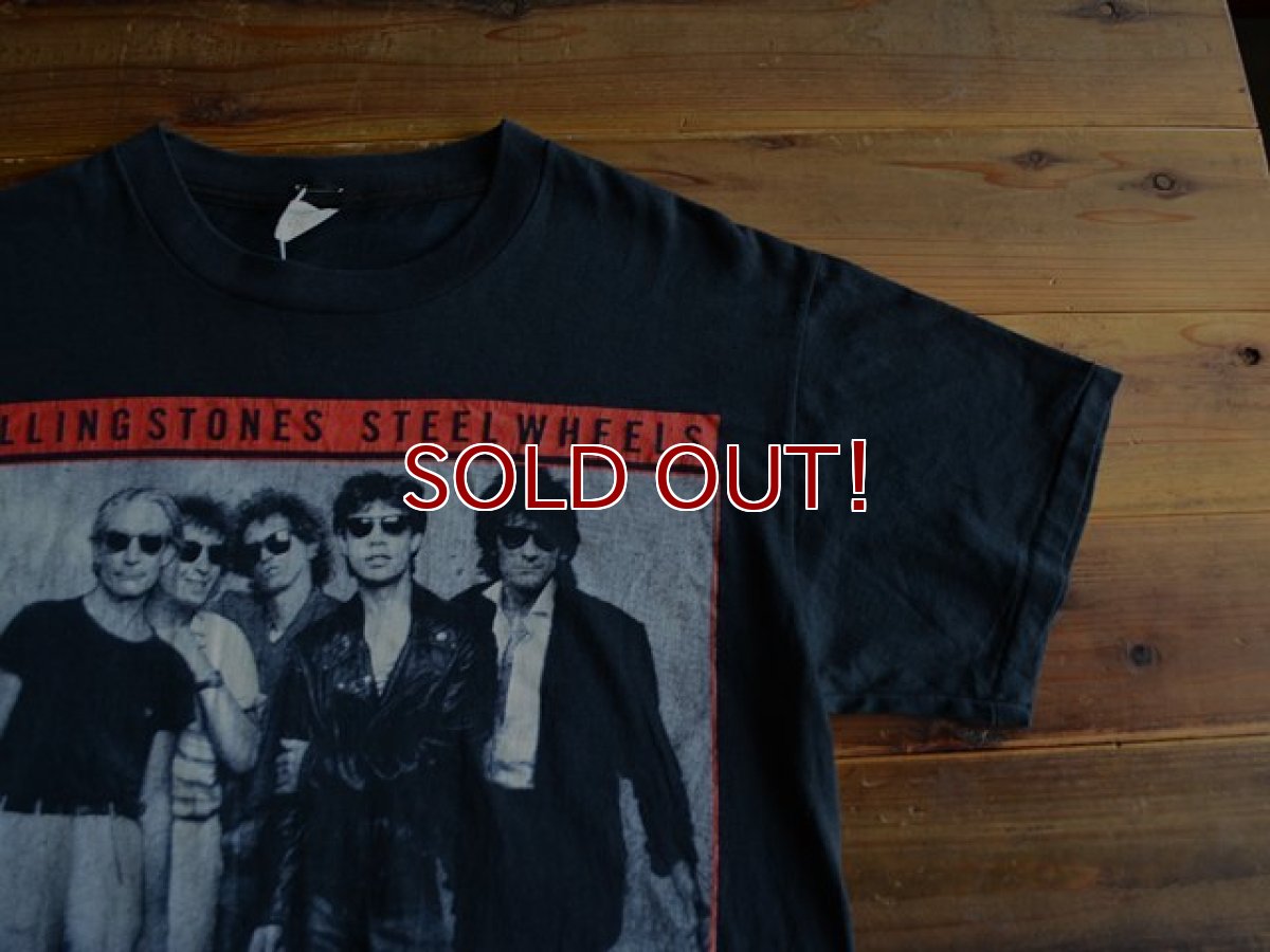 画像5: 1980s The Rolling Stones STEEL WHEELS 1989 Tour Tシャツ　 表記L  (5)