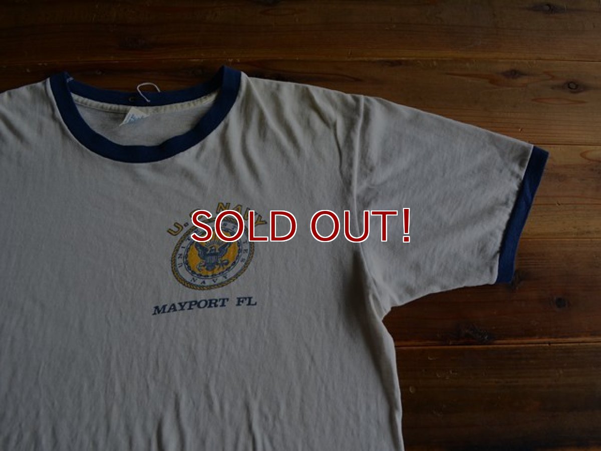 画像5: 1970s ARTEX US.NAVY リンガーTシャツ　 表記L  (5)