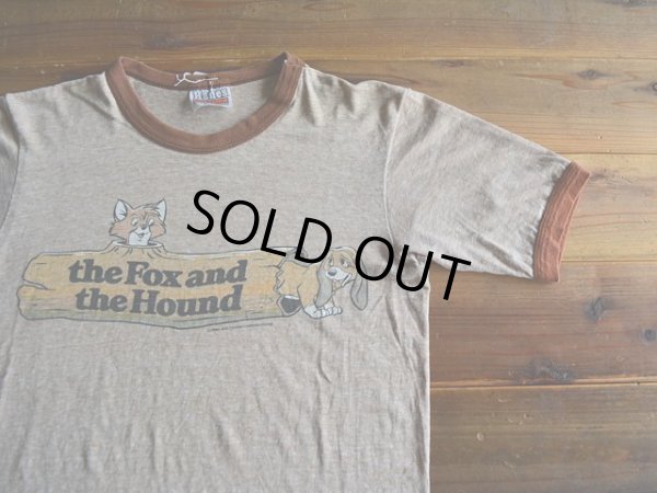 画像4: 1980s Walt Disney「きつねと猟犬」杢リンガーTシャツ　 表記S 