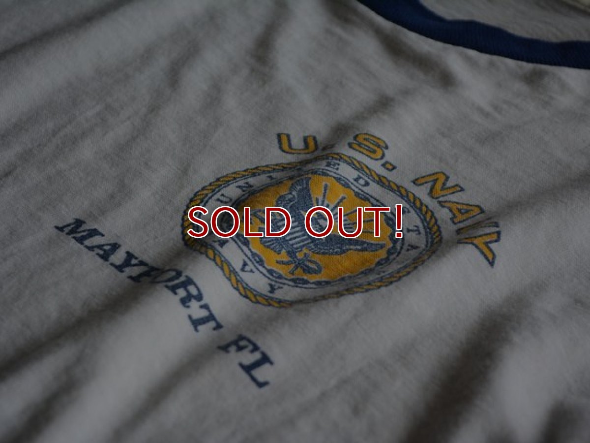 画像6: 1970s ARTEX US.NAVY リンガーTシャツ　 表記L  (6)