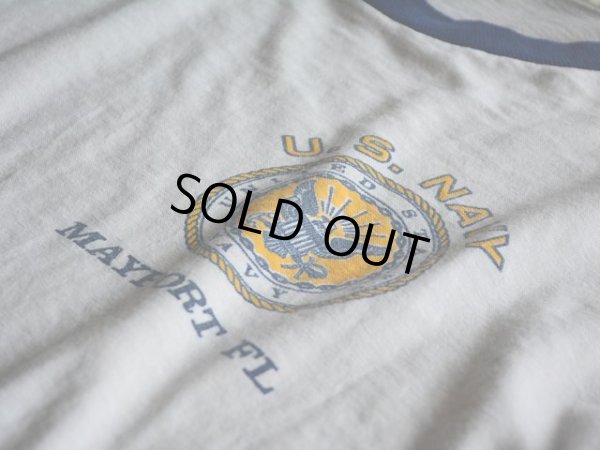 画像6: 1970s ARTEX US.NAVY リンガーTシャツ　 表記L 