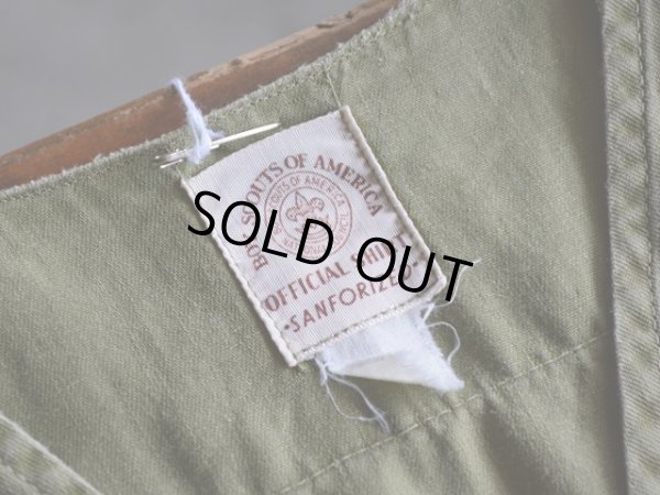 画像3: 1960s BOY SCOUTS マチ付きノーカラーシャツ　 実寸L-XL 