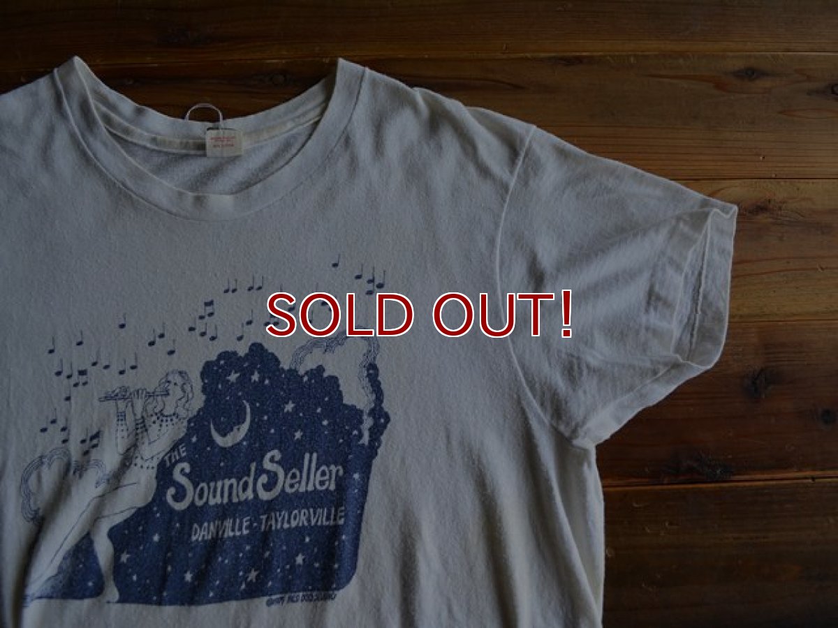 画像5: 1970s Hanes The Sound Seller Tシャツ　 表記L  (5)