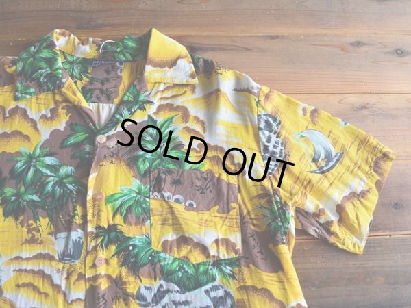 画像4: 1970s-80s MAC HENRY レーヨンアロハシャツ　 表記M 