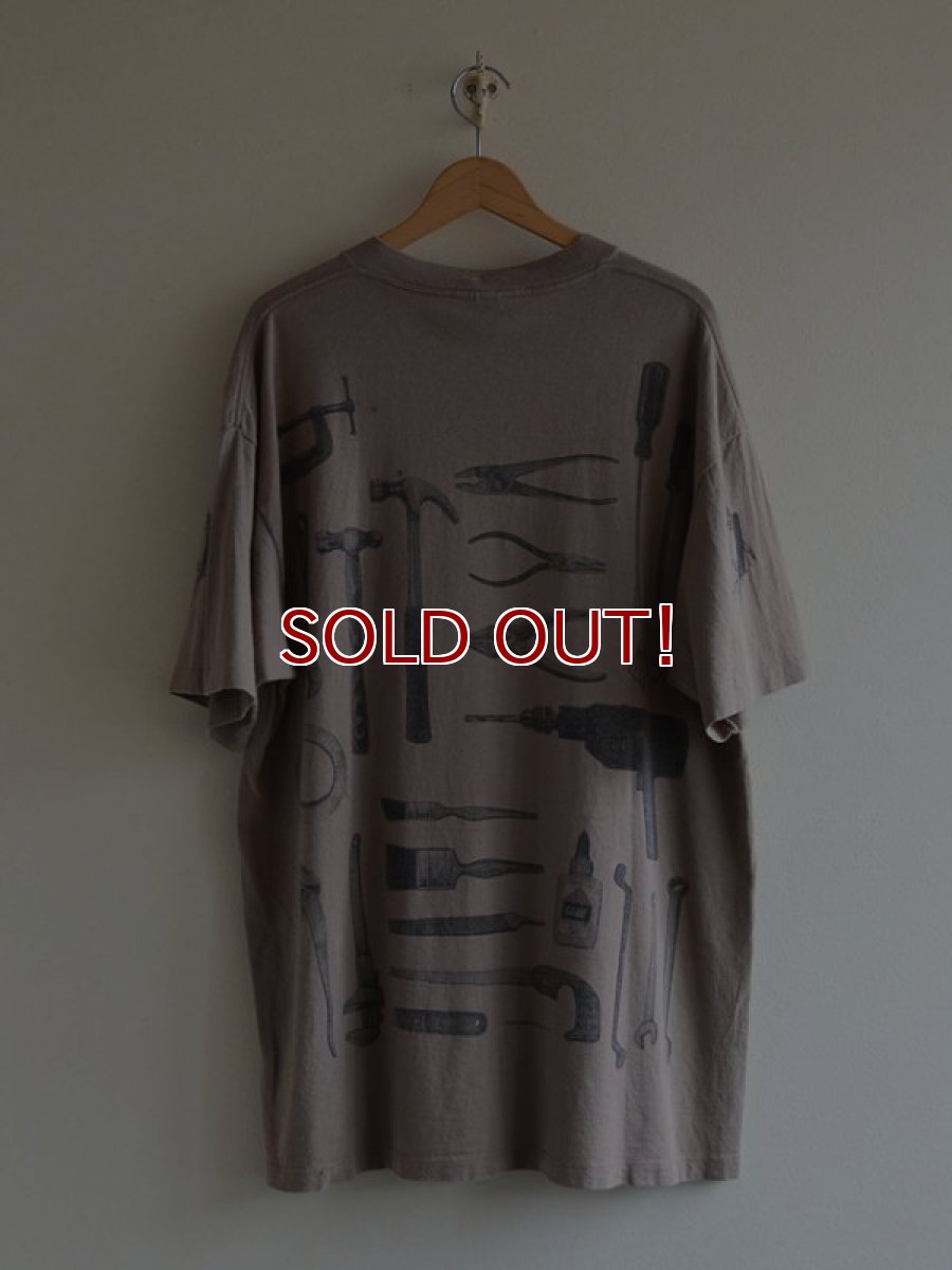 画像2: 1990s rel e vant products 工具総柄Tシャツ　 表記XL  (2)