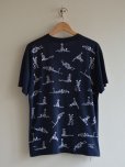 画像2: 1990s FASHIONVICTIM スカル四十八手Tシャツ　<br>実寸L<br> (2)