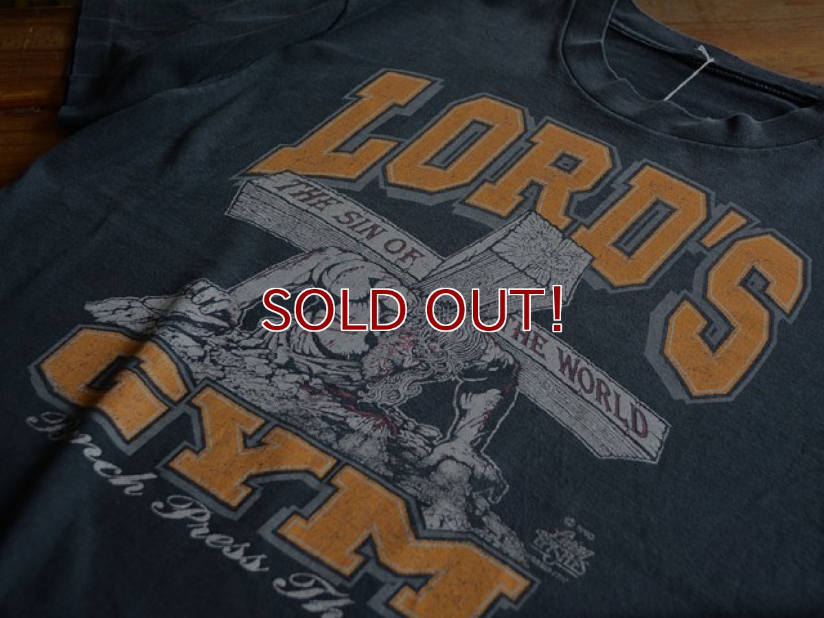 画像5: 1990s LORD'S GYM Tシャツ　 実寸L-XL  (5)