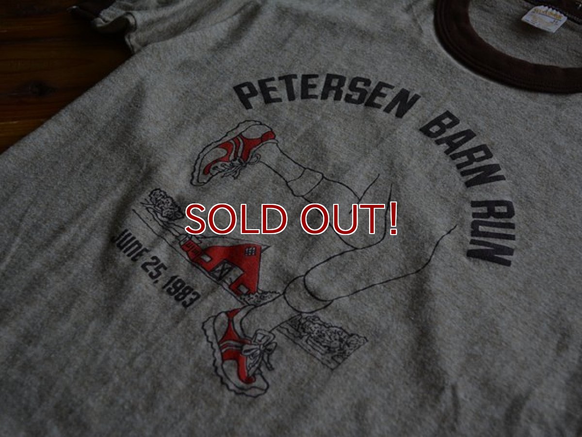画像5: 1980s PETERSEN BARN RUN 杢リンガーTシャツ　 表記M  (5)