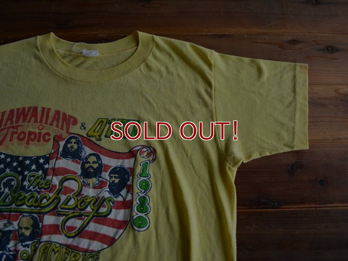 画像4: 1980s Hawaiian Tropic&Q107 The Beach Boys Spirit of America Tシャツ　 実寸ML  (4)