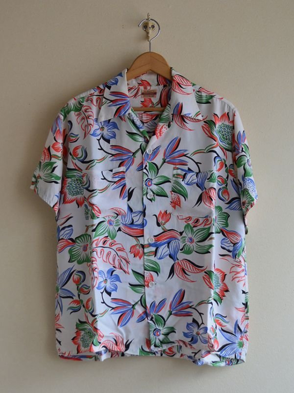 1950s PENNEY'S TOPFLIGHT レーヨンアロハシャツ 表記M - 古着屋