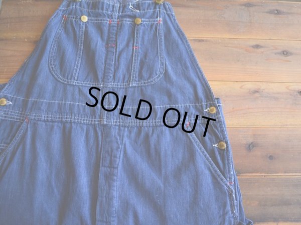 画像6: 1960s UNION MADE デニムオーバーオール  実寸w39