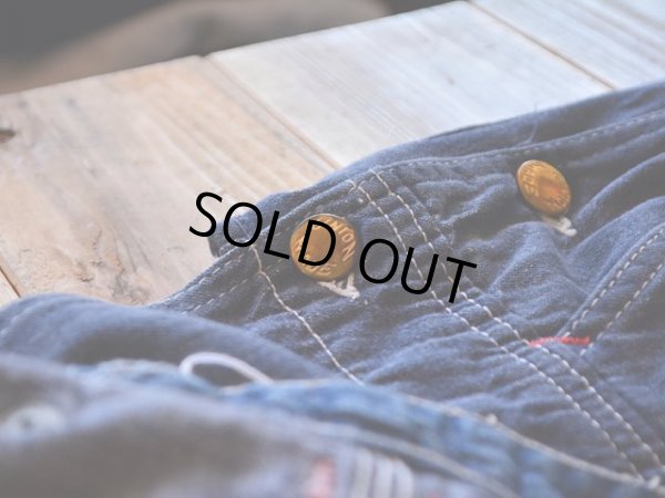 画像3: 1960s UNION MADE デニムオーバーオール  実寸w39