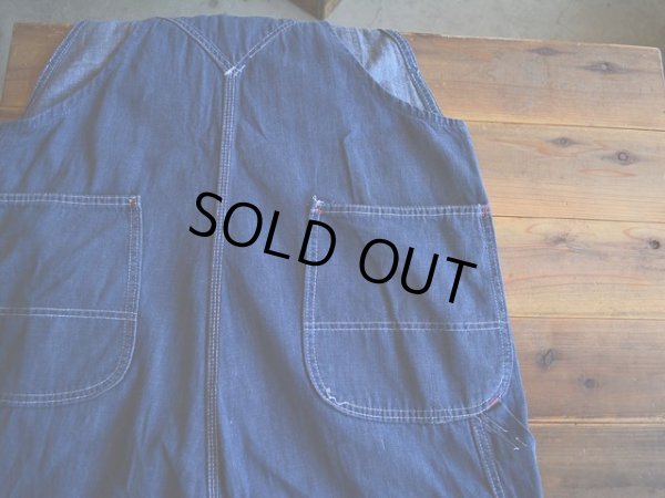 画像9: 1960s UNION MADE デニムオーバーオール  実寸w39