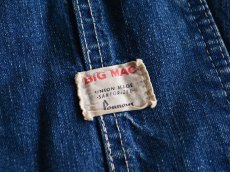 画像3: 1960s BIG MAC デニムオーバーオール　 実寸w34  (3)