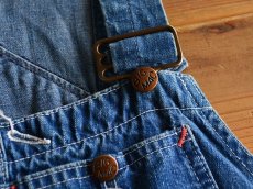 画像4: 1960s BIG MAC デニムオーバーオール　 実寸w34  (4)
