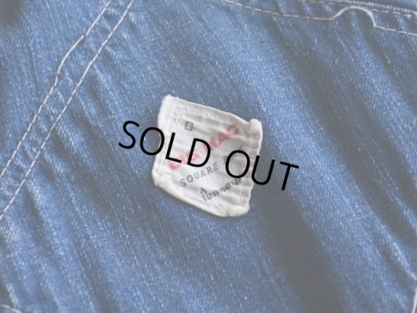 画像10: 1960s BIG MAC デニムオーバーオール　 実寸w34 