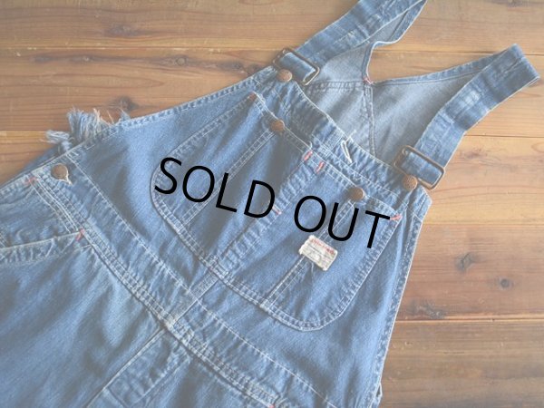 画像5: 1960s BIG MAC デニムオーバーオール　 実寸w34 