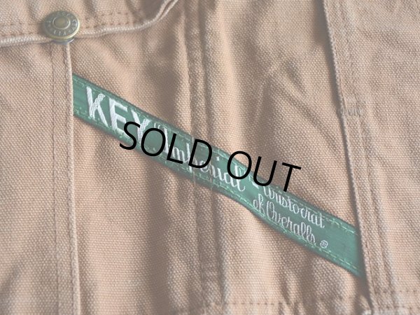 画像3: 1980s KEY Imperial ダブルニーダックオーバーオール　 表記w38 