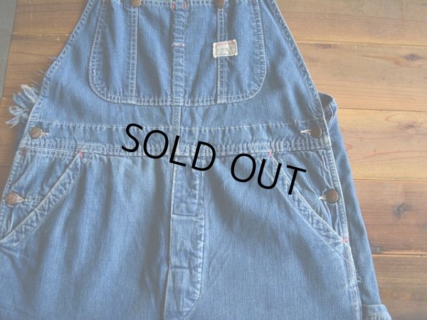 画像6: 1960s BIG MAC デニムオーバーオール　 実寸w34 