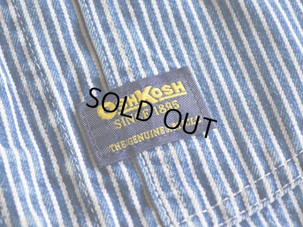 画像3: 1980s OSHKOSH ヒッコリーオーバーオール　 表記w36 