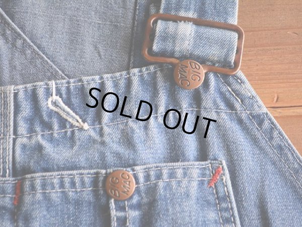 画像3: 1970s BIG MAC デニムオーバーオール　 実寸w38 