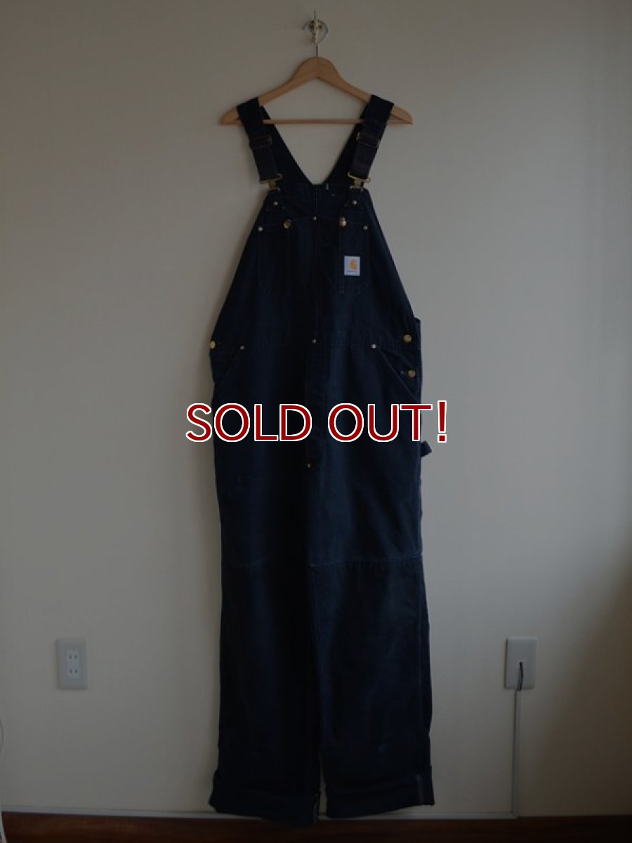 画像1: 1990s Carhartt ダブルニーダックオーバーオール　 表記w40  (1)