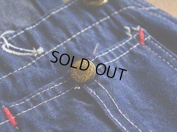 画像3: 1960s UNION MADE デニムオーバーオール  実寸w33