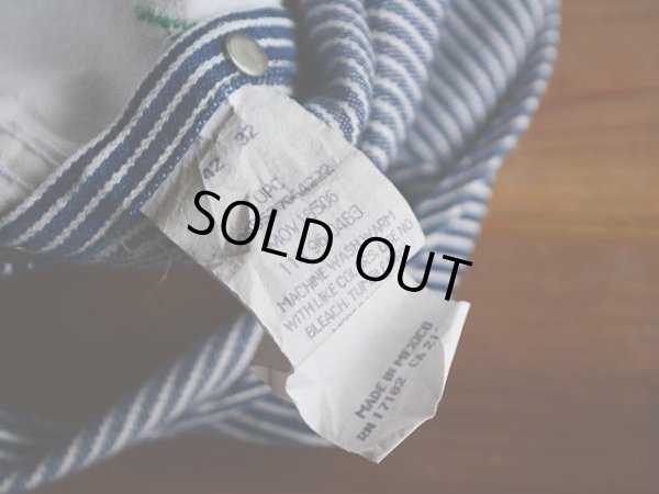 画像5: 1990s LIBERTY ヒッコリーオーバーオール　 表記w42 