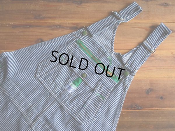 画像6: 1990s LIBERTY ヒッコリーオーバーオール　 表記w42 