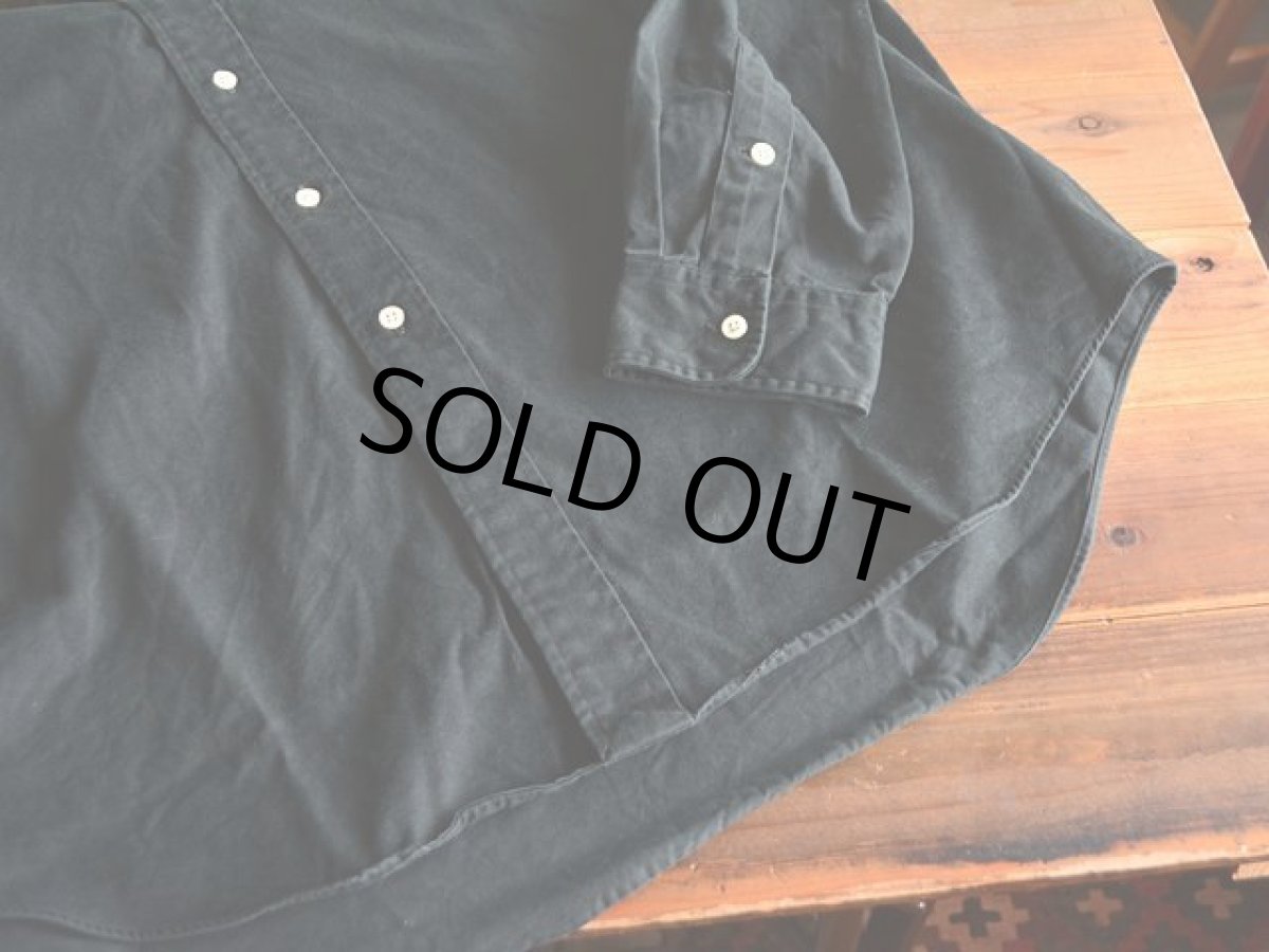 画像6: RalphLauren ブラックBDシャツ　 表記XL  (6)