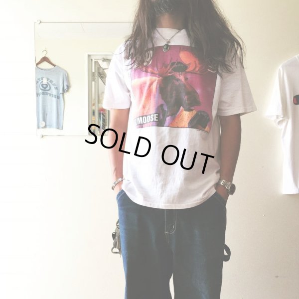 画像3: 1990s ELVIS 29￠Stamp PARODY ELMOOSE Tシャツ　 表記L 