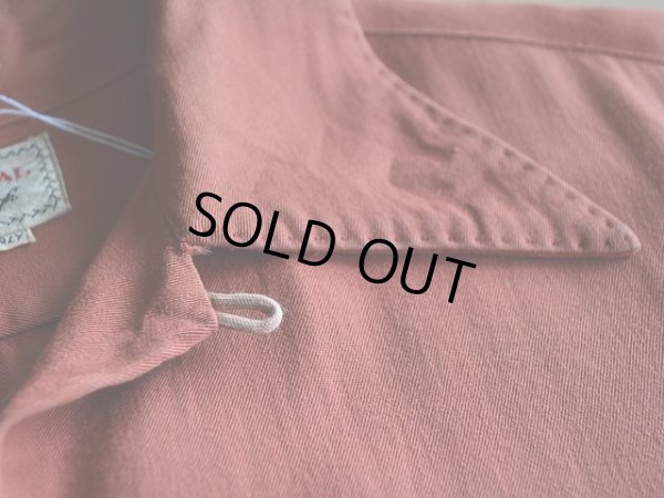 画像6: 1940s DONEGAL レーヨンギャバジンシャツ  実寸ML