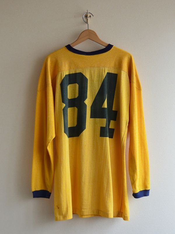 1960s Champion ナンバリングフットボールTシャツ 表記46 - 古着屋