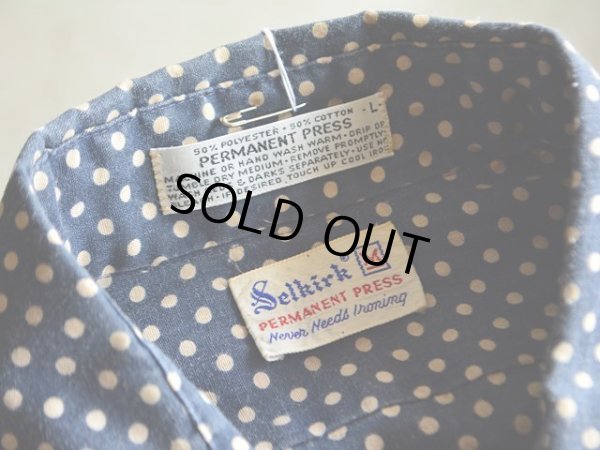 画像3: 1970s Selkirk コットンドットシャツ　 表記L 