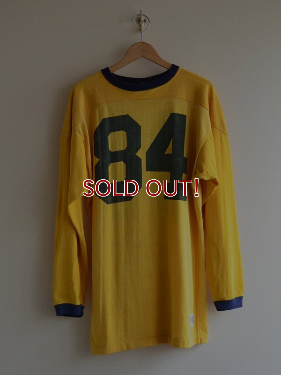 画像1: 1960s Champion ナンバリングフットボールTシャツ　 表記46  (1)
