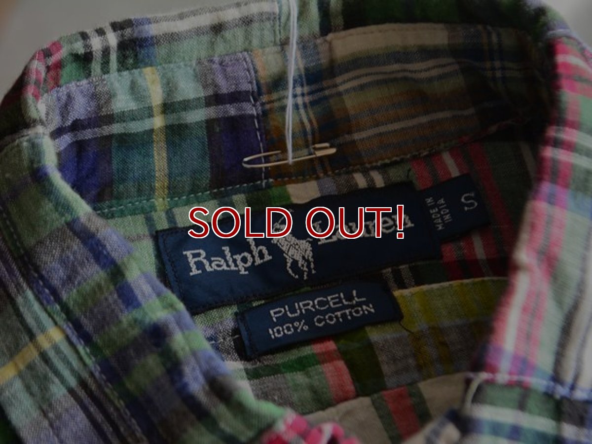 画像3: RalphLauren パッチワークBDシャツ　 表記S  (3)
