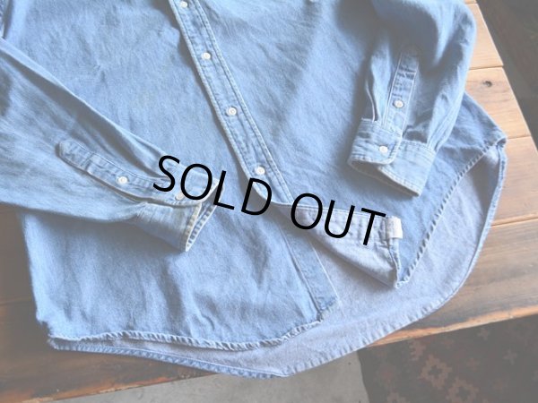 画像6: 1980s〜 Polo RalphLaurenデニムBDシャツ　 表記boysXL 