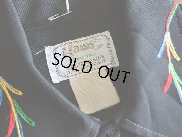 画像3: 1970s HbarC 刺繍ウエスタンシャツ　 実寸M 