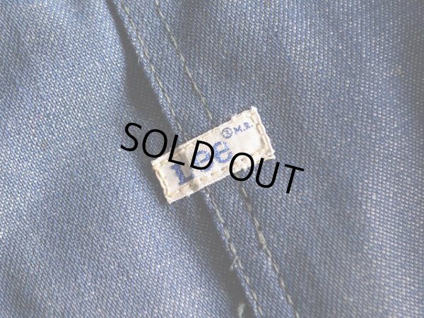 画像5: 1970s-80s Lee 91-Jデニムカバーオール　 実寸42-44 