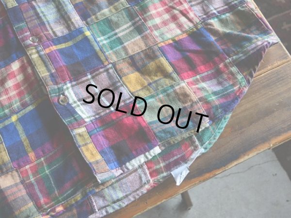 画像7: 1990s ORVIS パッチワークネルBDシャツ　 表記XL 