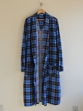 画像1: 1960s Wash&Wear プリントネルガウン　 実寸ML  (1)