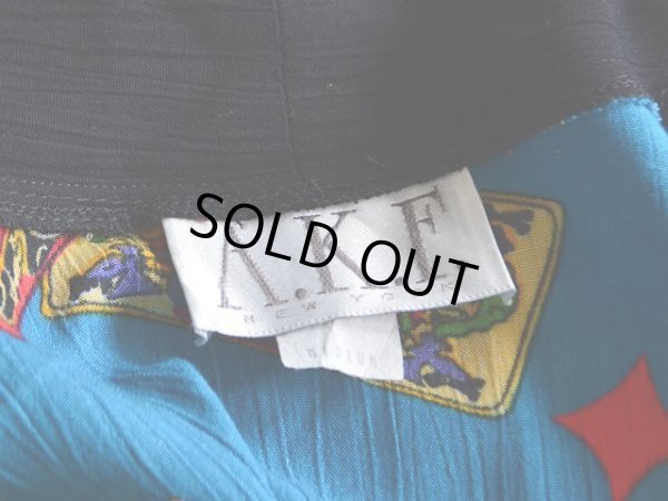 画像3: 1990s トランプ柄レーヨン羽織　 表記M 