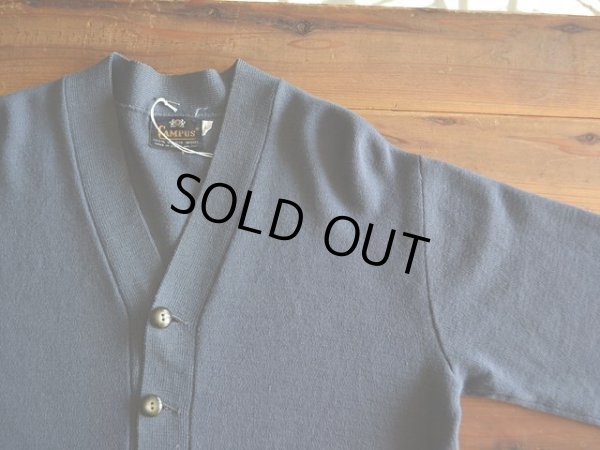 画像4: 1960s CAMPUS ウールニットカーディガン　 表記L 