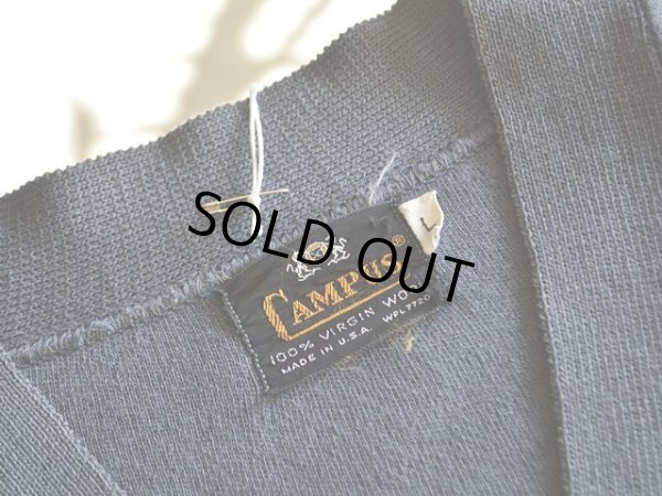 画像3: 1960s CAMPUS ウールニットカーディガン　 表記L 