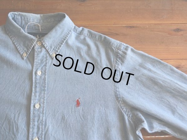 画像4: RalphLauren シャンブレーBDシャツ  表記M